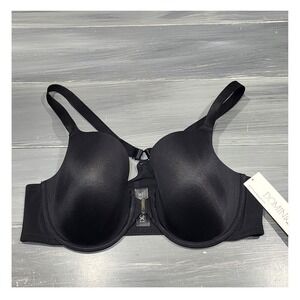 Dominique Talia Bra 42C Underwire Front Closure Racerback Bra‎ 3900 Black